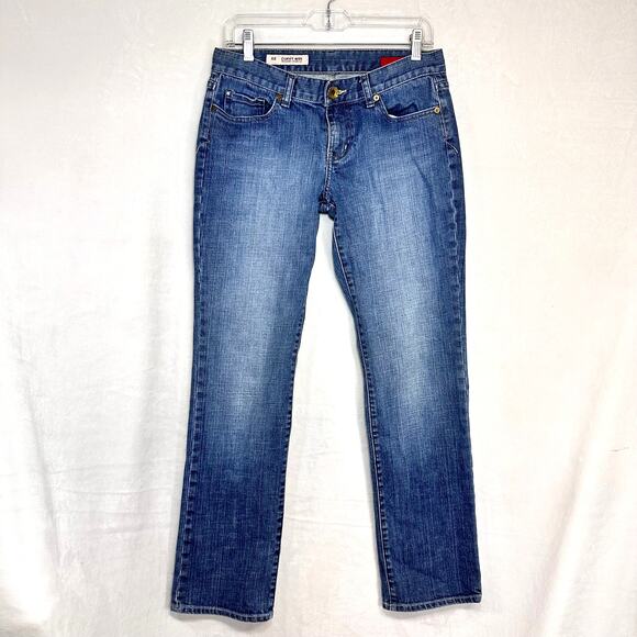 Y2K X2 Jeans‎ Curvy Lowrider Denim Cute Babydoll 90s 00s Sz Medium/6 31 Waist - Picture 1 of 14